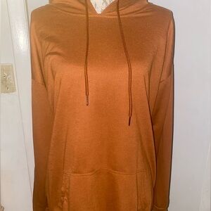 Caramel brown hoodie.